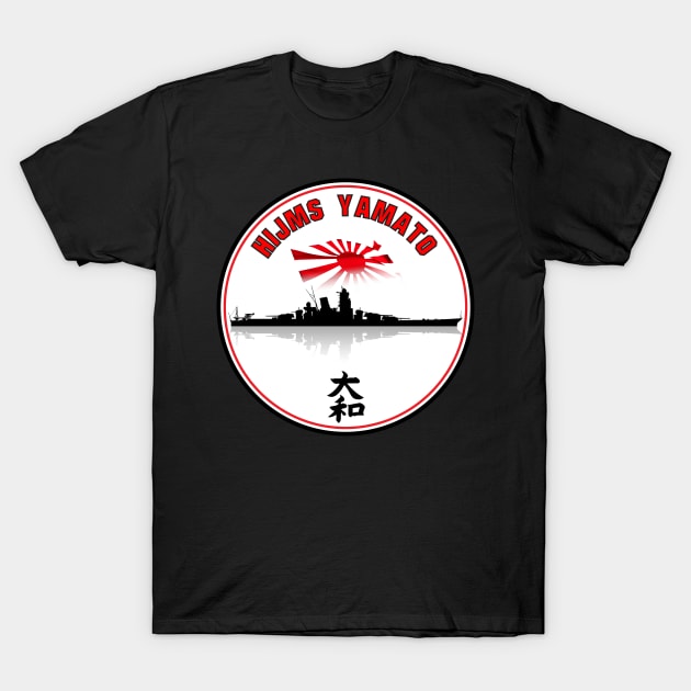 Battleship Yamato T-Shirt by darkside1 designs